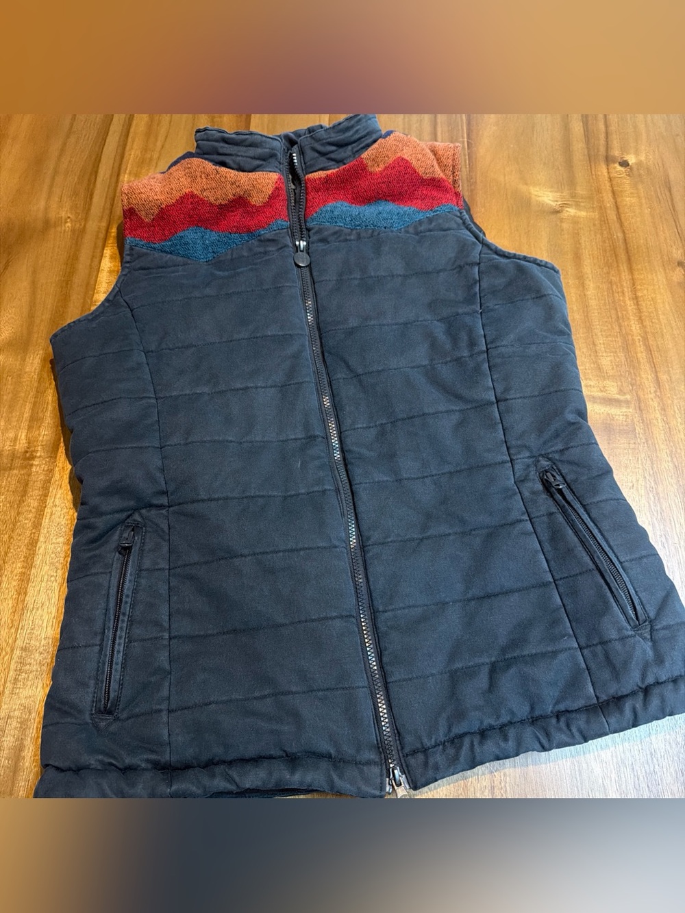 Outback Trading Vest Womens Medium Aspen Aztec Print 29820 Waxed Canvas